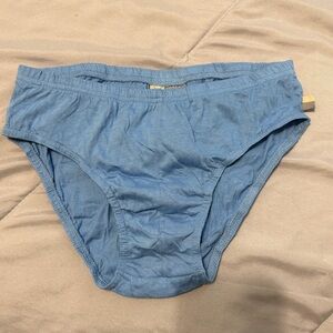 Blue Men's Cotton Bikini Brief